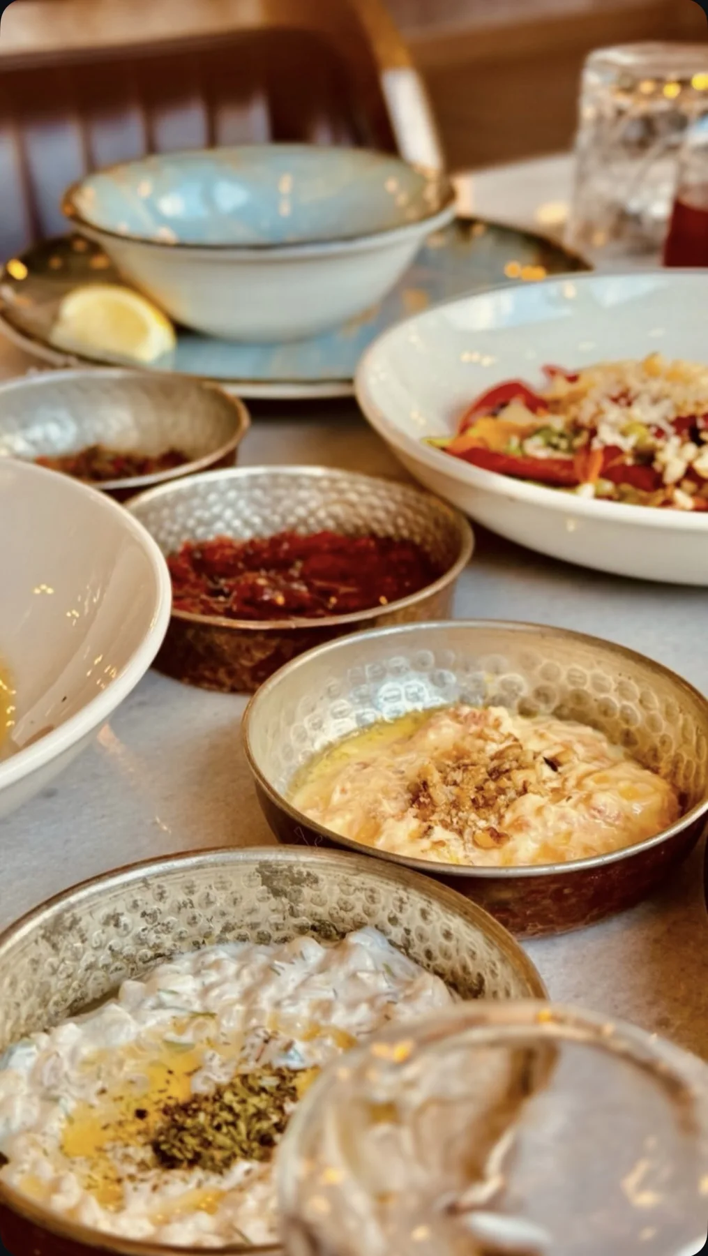 Meze sunumu